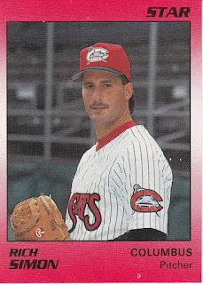 Rich Simon 1990 Columbus Mudcats baseball card
