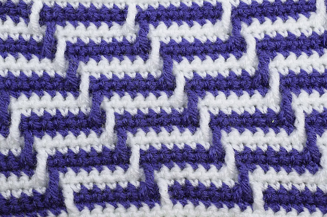 2 - Crochet Imagen Varioación de punto apache por Majovel Crochet