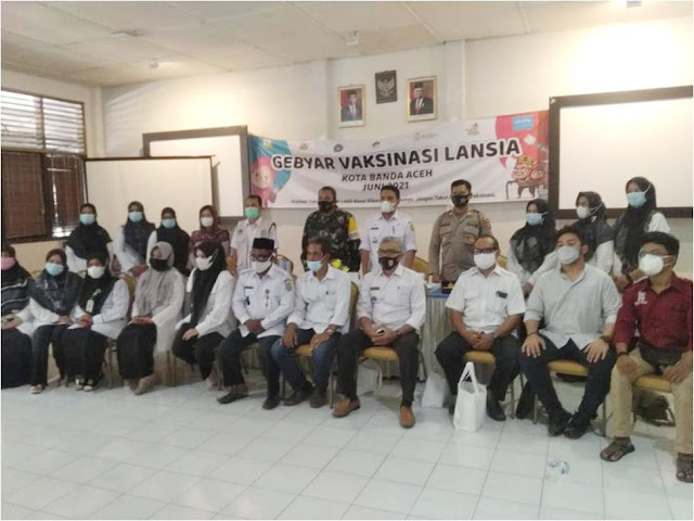 Koramil 13/Kuta Alam Siap Dukung Pengamanan Giat Gebyar Vaksinasi Lansia di Wilayah