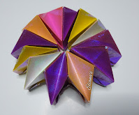 fuegos artificiales de origami