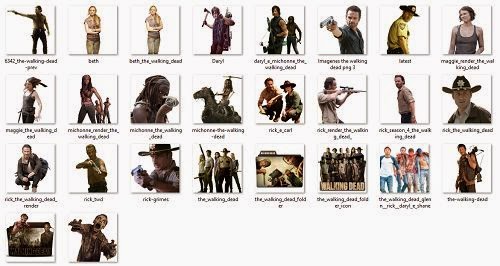 iconos de the walking dead