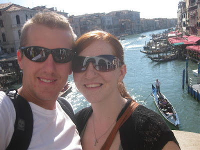 portrait from rialto bridge, grand canal, venice italy