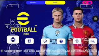 Download PES 2023 PPSSPP 300MB Mod eFootball Camera PS5 Best Graphics HD Real Faces And Full Transfer Final Updatea