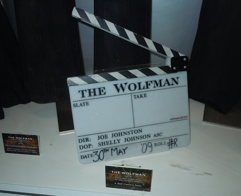 The Wolfman movie camera slate
