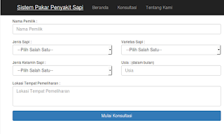 Source code aplikasi sistem pakar penyakit sapi berbasis website php 