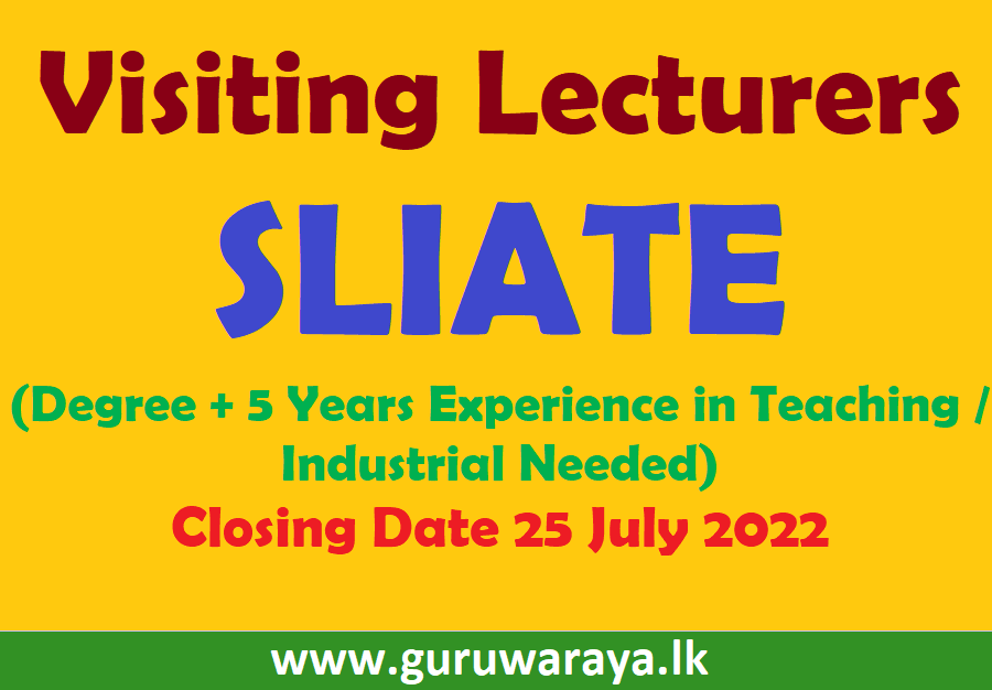 Visiting Lecturers : SLIATE