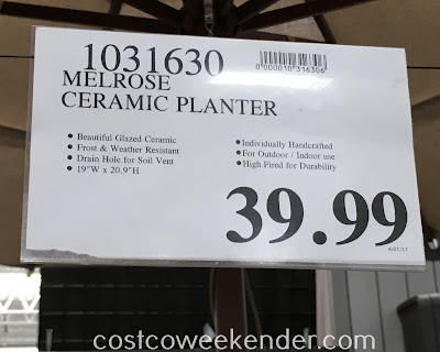 Costco 1031630 - Deal for the Melrose Ceramic Planter at Costco