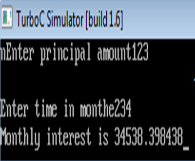 A C program to calculate and display the monthly interest from different data, my knowledge to you dude, write A C program to calculate and display the monthly interest from different data, wap to calculate and display the monthly interest from different data