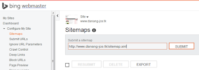 sitemap bing webmaster