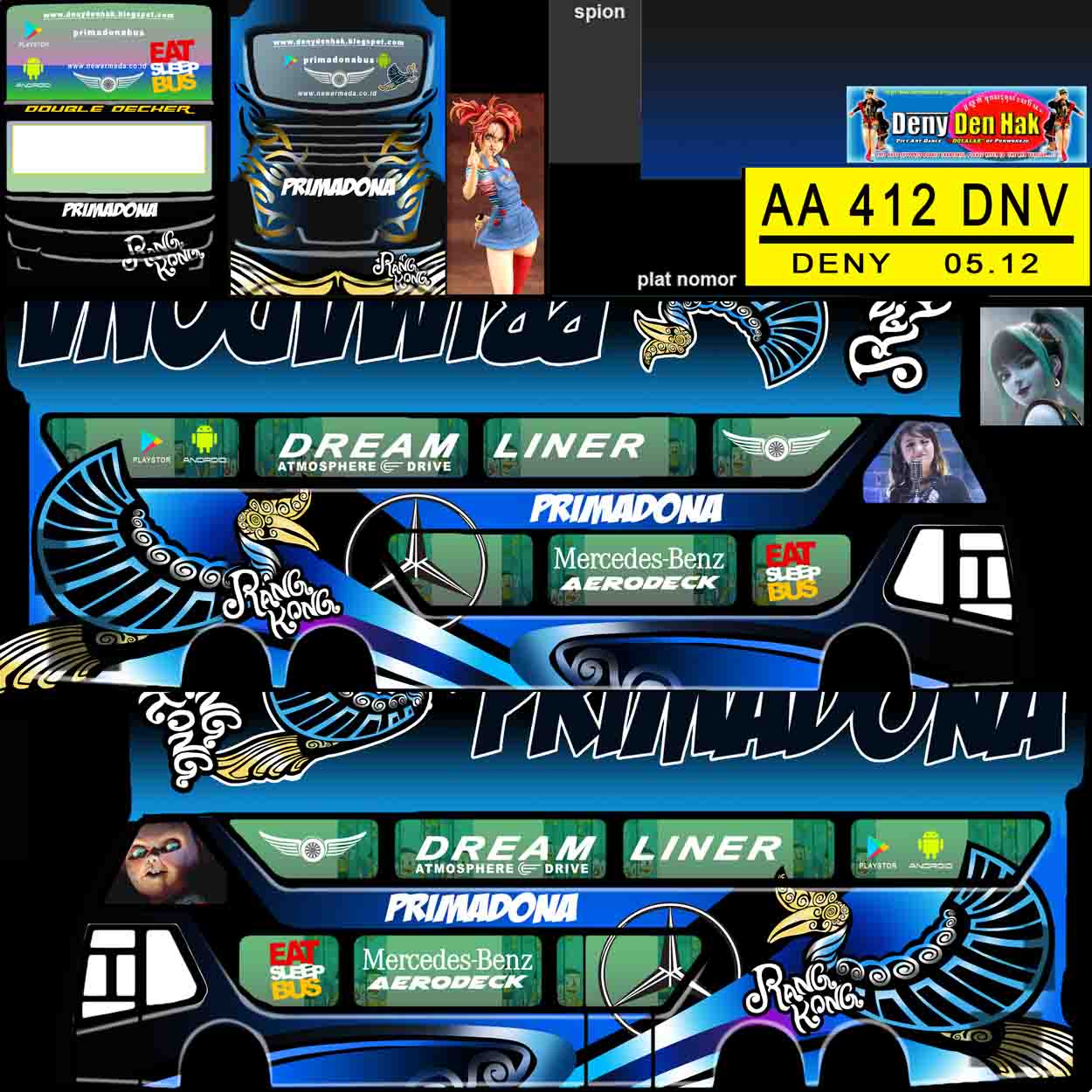 livery bussid tingkat 2 anime