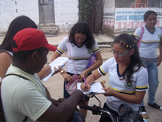 Pesquisa dos alunos da EMEF José Eduardo de Sousa