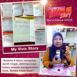 VIVIX BANTU SEMBUHKAN SAKIT TUMIT DAN BACAAN DARAH JUGA TURUT TURUN 