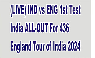 (LIVE) IND vs ENG 1st Test | India ALL-OUT For 436 | England Tour of India 2024