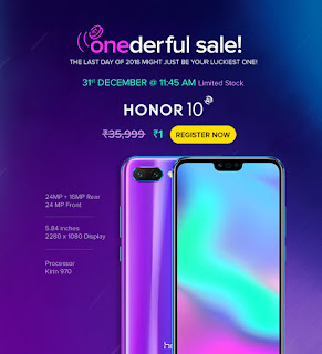 Honor 10 flash sale