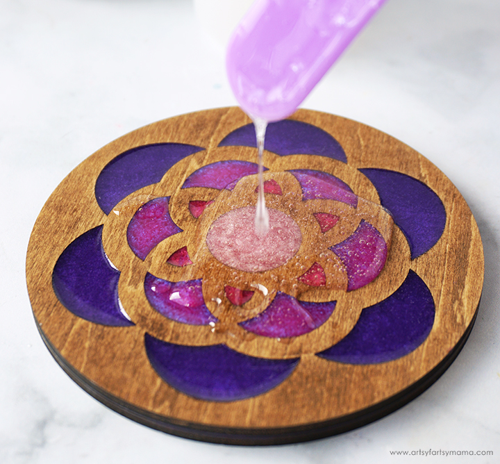 Resin Inlay Floral Coasters