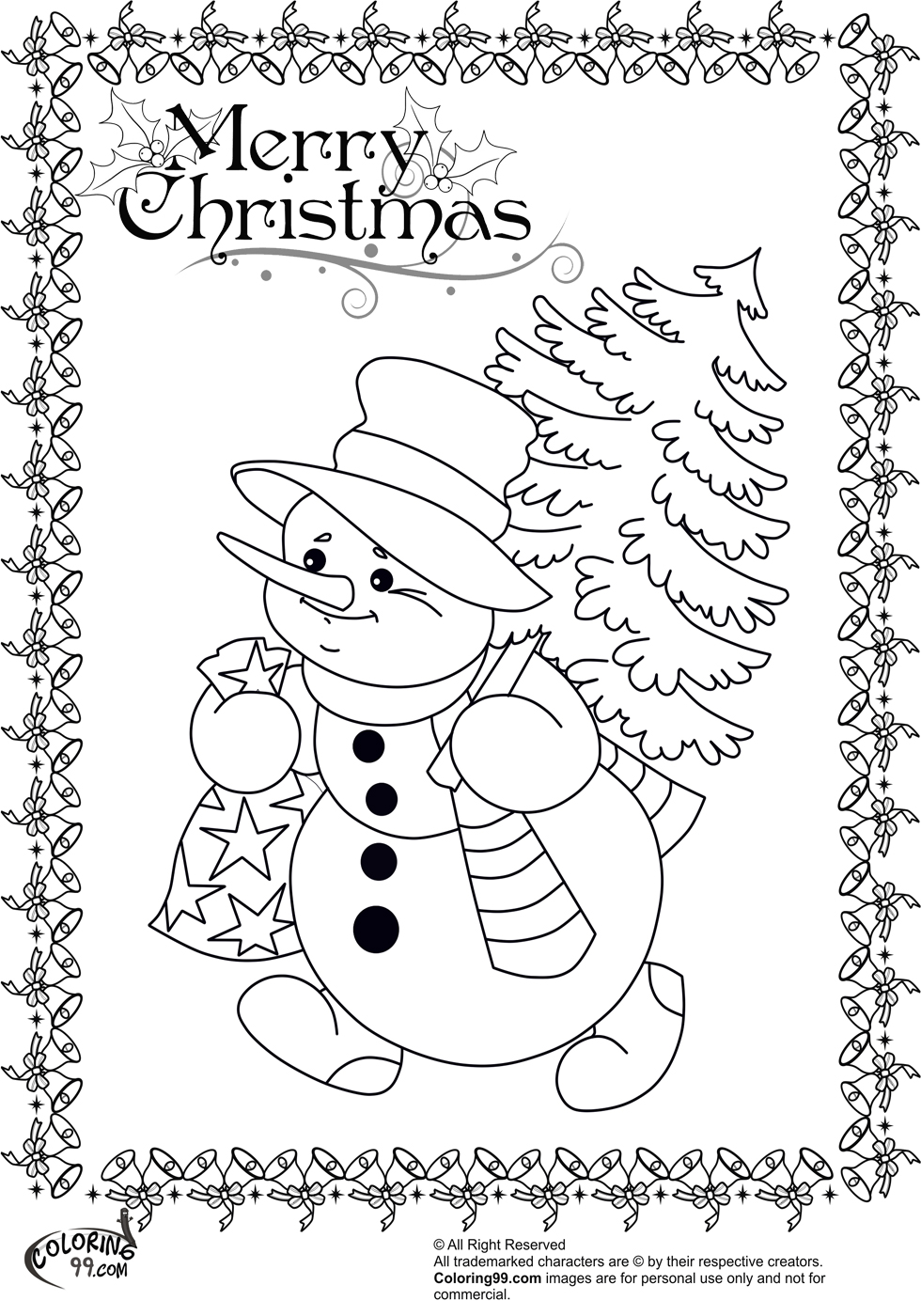 Download Snowman Coloring Pages | Team colors