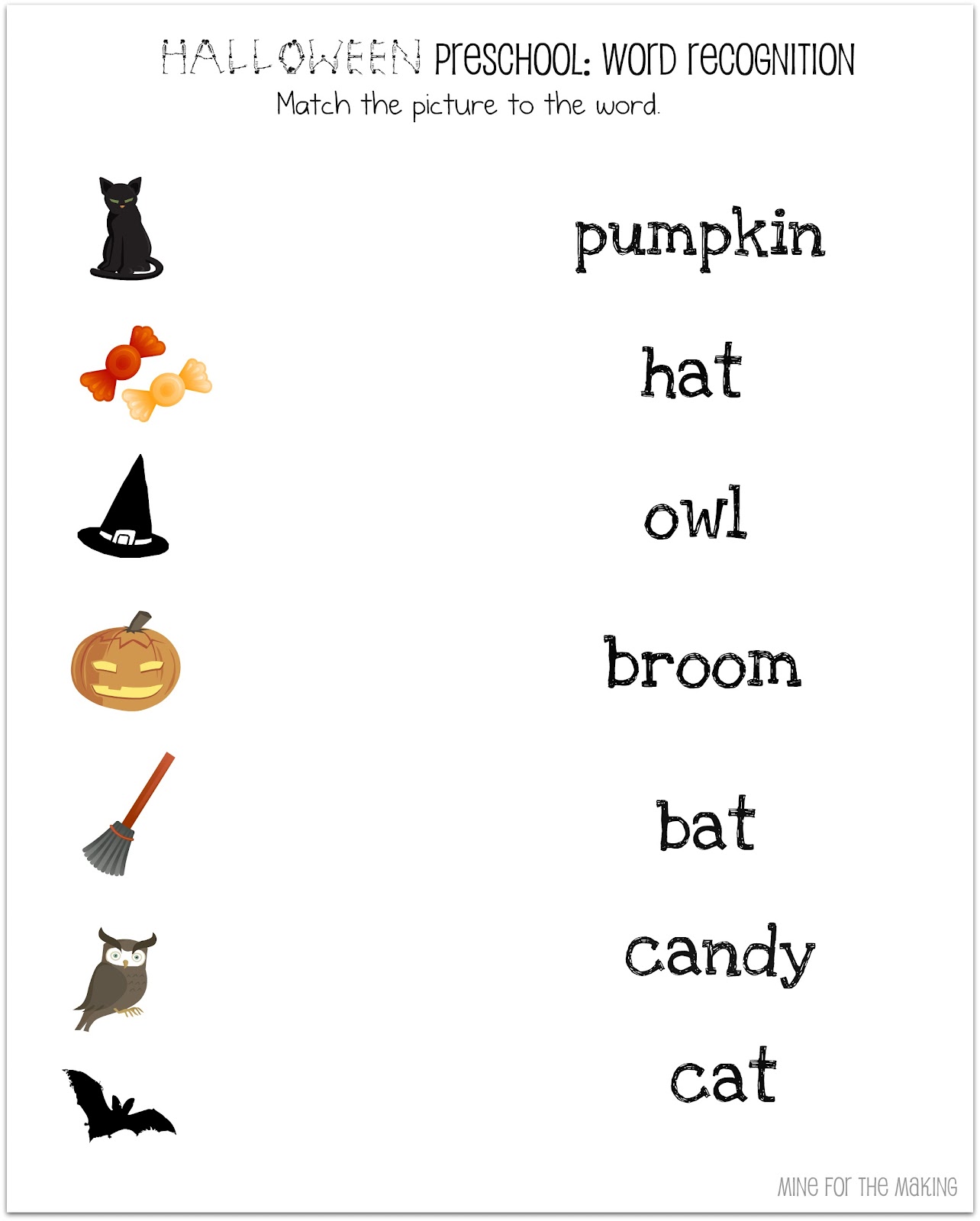  Halloween  Week Halloween  Preschool Printables  Mine for 