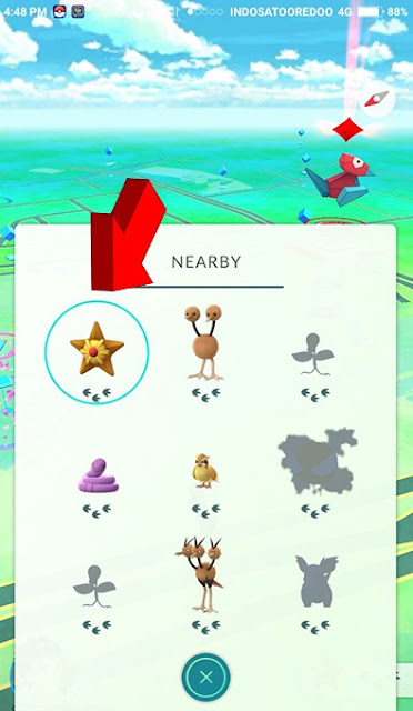 Cara Membaca Nearby Saat BerMain Pokemon GO di Android / Iphone !!