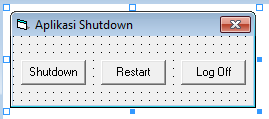 Cara membuat aplikasi Shutdown Dengan Visual Basic 6.0