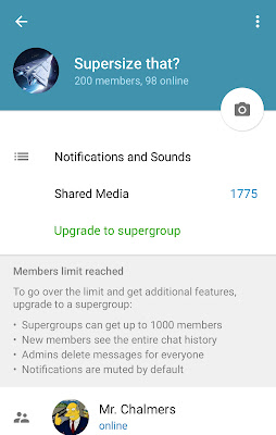 Telegram Group Kini Sehingga 1000 Ahli