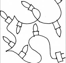 Christmas light coloring page 1