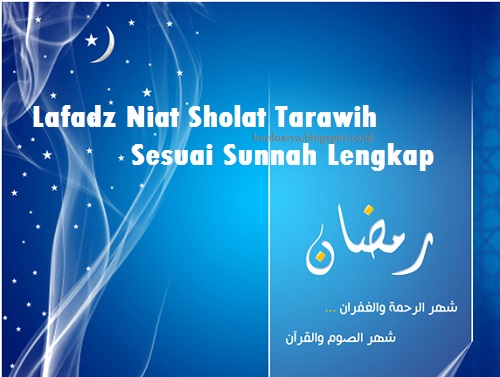 Niat Sholat Tarawih | berdoa-ya.blogspot.co.id