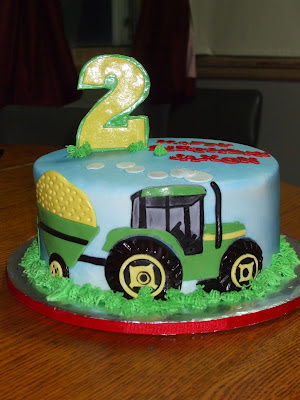 John Deere Birthday Party Ideas on Cakes By Paula  John Deere Tractor Birthday Cake