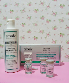 Erhair Hair Grow Shampoo dan Serum Solusi Rambut Rontok