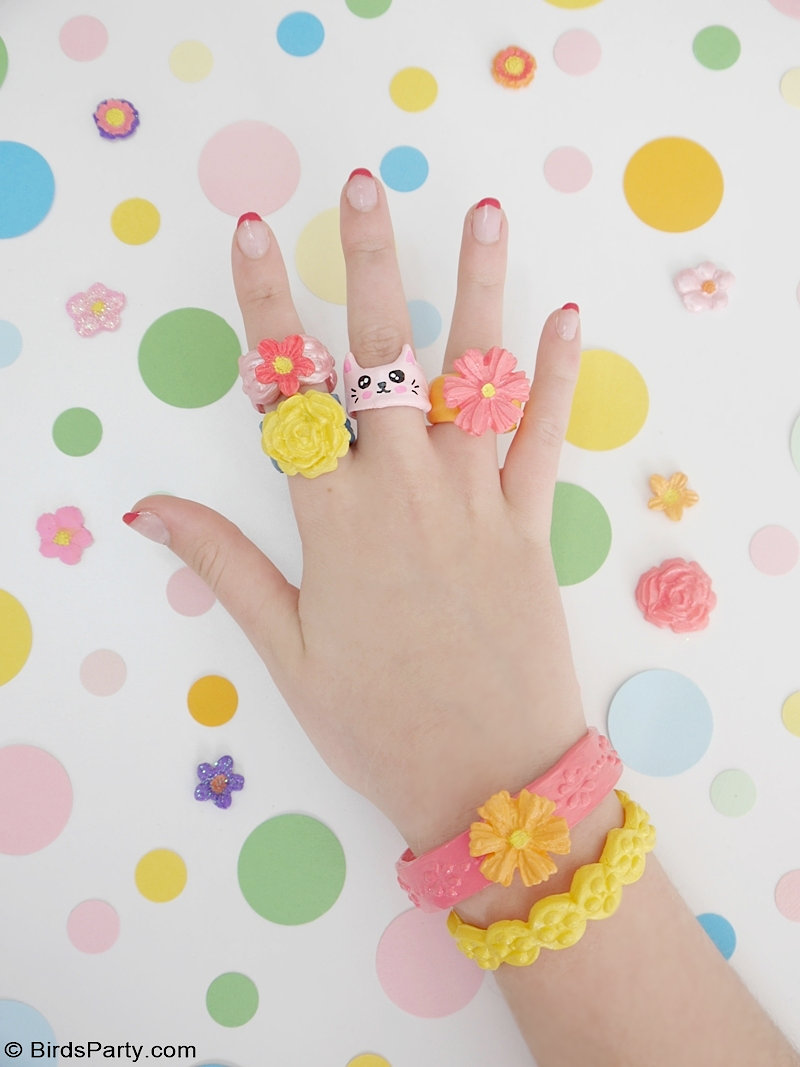 DIY Chunky Rings and Plastic Jewelry with Moldable Plastic - Party