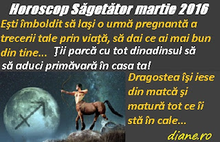 Horoscop Săgetător martie 2016