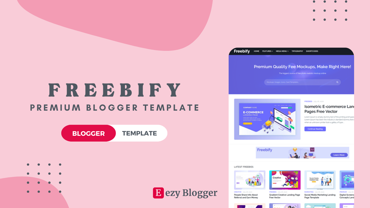 Download Freebify: The Responsive Blogger Template for FREE