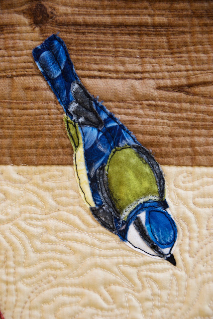 quilted blue tit