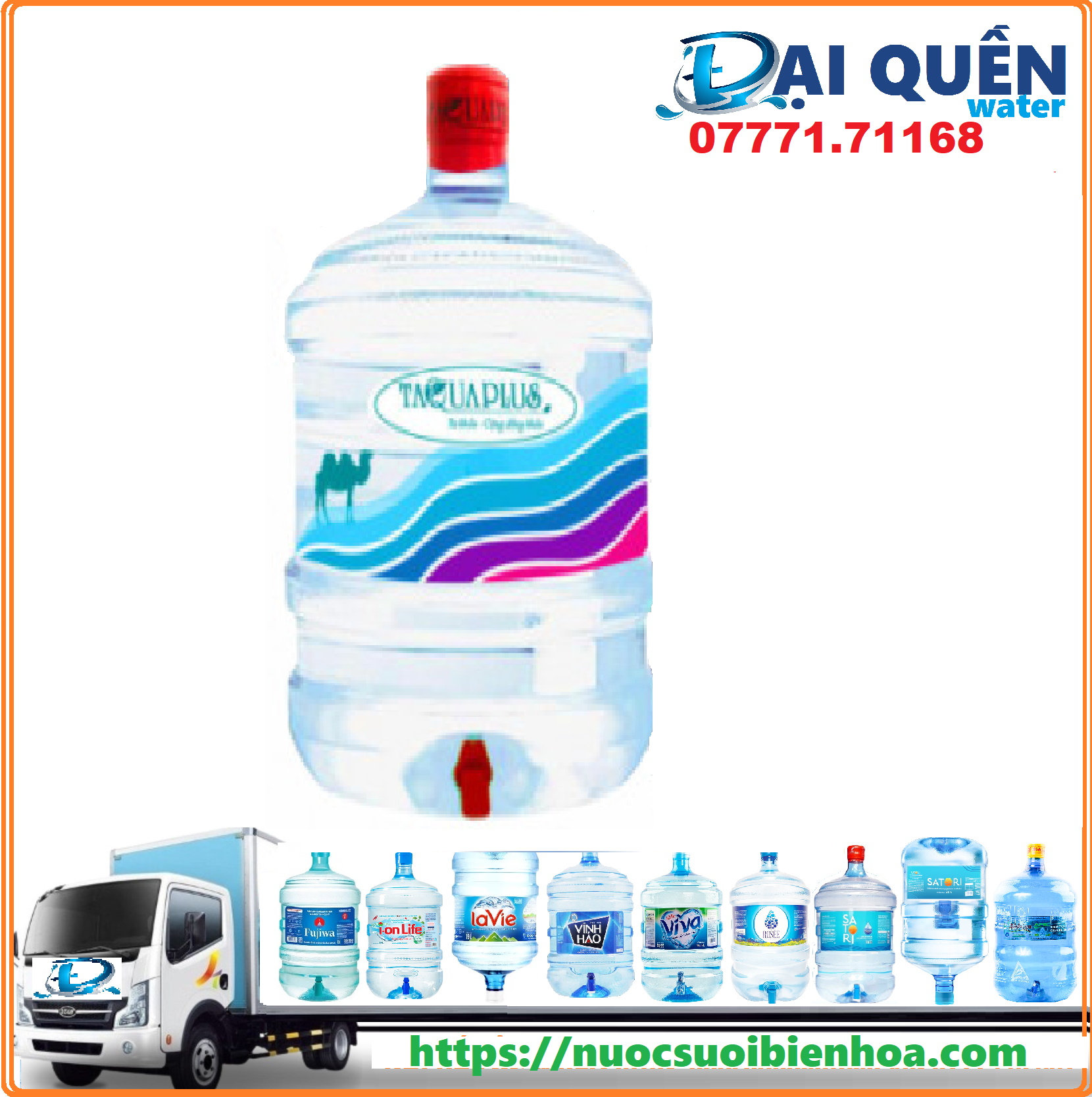 Nước uống Taquaplus bình 20 lít Biên Hòa