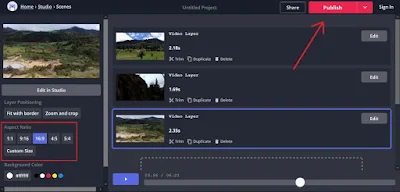 Cara Menggabungkan Video Secara Online di Kapwing