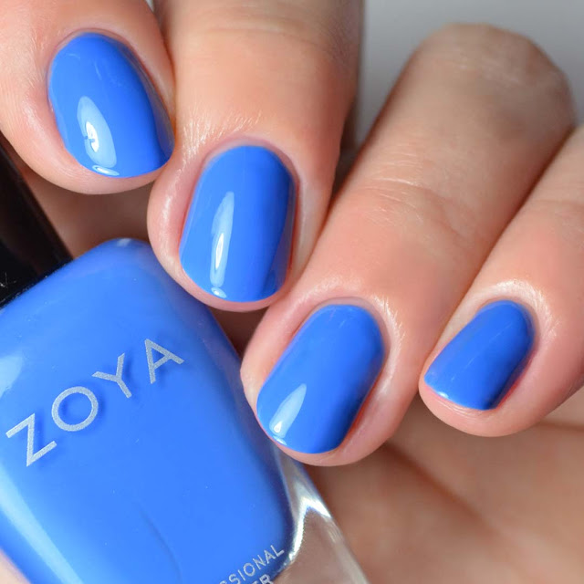 medium blue nail polish