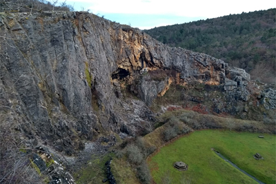 Vista de las cantera y parque