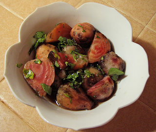 Bowl of Dressed Roasted Beets