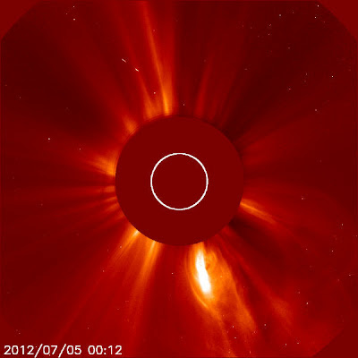 Imágen de Soho - Llamarada solar clase M, 05 de Julio 2012