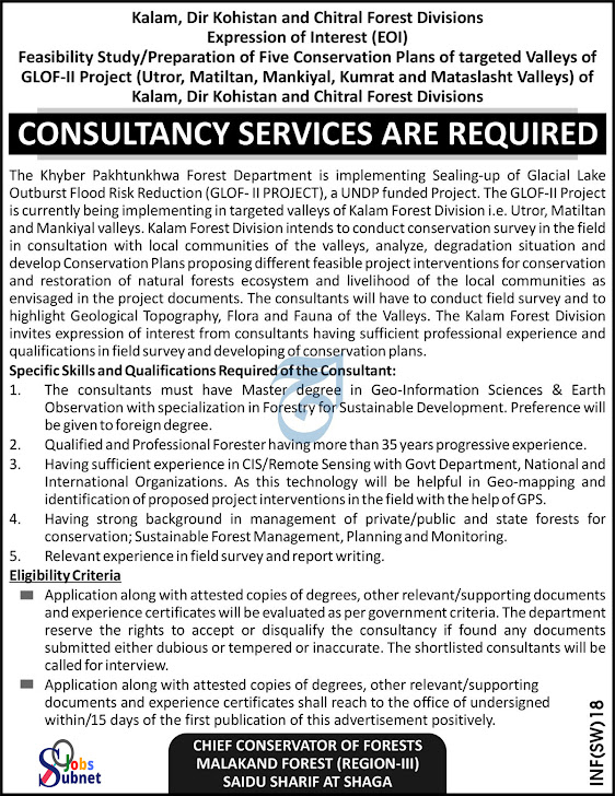 Forest Department Punjab Government Jobs 2023 Advertisement