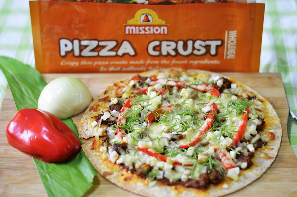 Resipi Mudah Pizza Rendang Daging Bercheese Dengan Pizza 