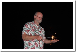 Randy the sparkler handler