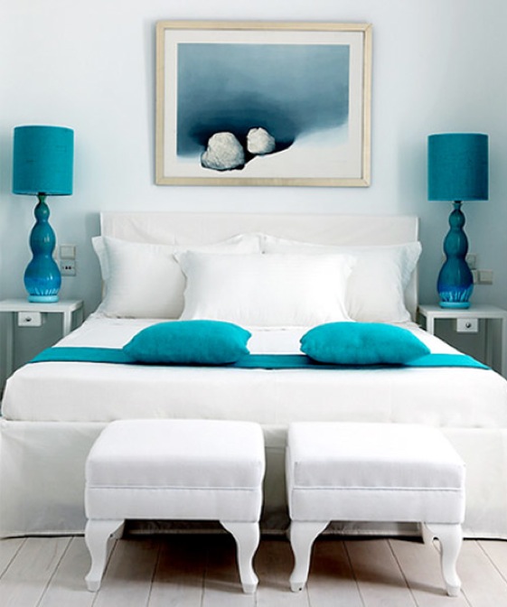 bedroom ideas decorating using turquoise palatial | Bedroom decorating ...