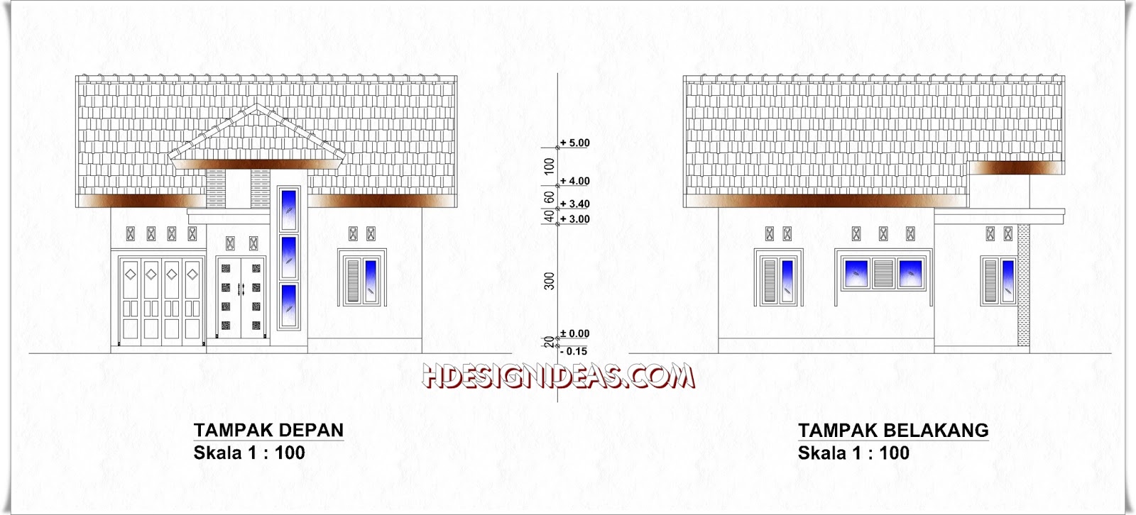 Desain Rumah  Minimalis  Tampak  Depan  Dan  Samping Wallpaper Dinding
