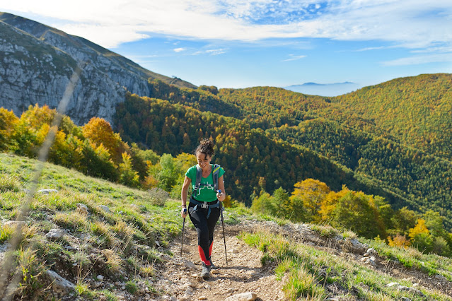 Salendo verso la cresta Sassetelli