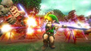 Young Link smashing some Stalchilds with his Kokiri Sword