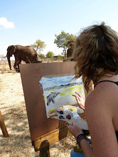 Art workshop at The Wallow - Victoria Falls, Zimbabwe