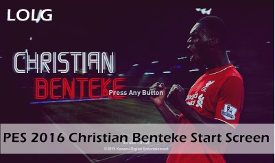 PES 2016 Christian Benteke Start Screen 