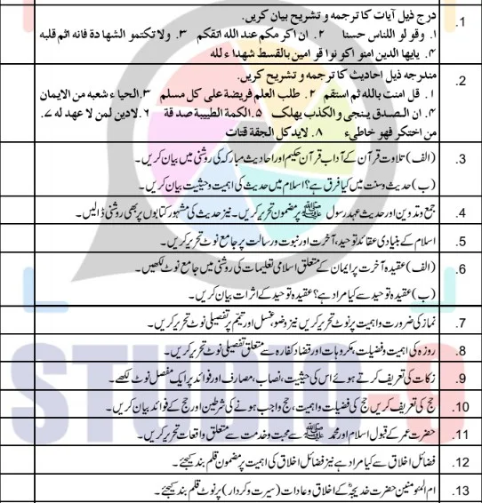 aiou-past-papers-matric-201