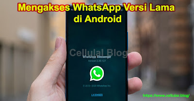 Mengakses WhatsApp Versi Lama di Android