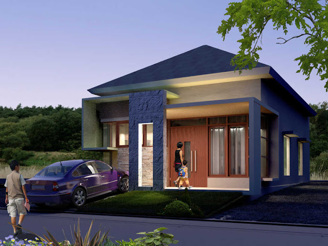 Contoh rumah minimalis type 70 satu lantai